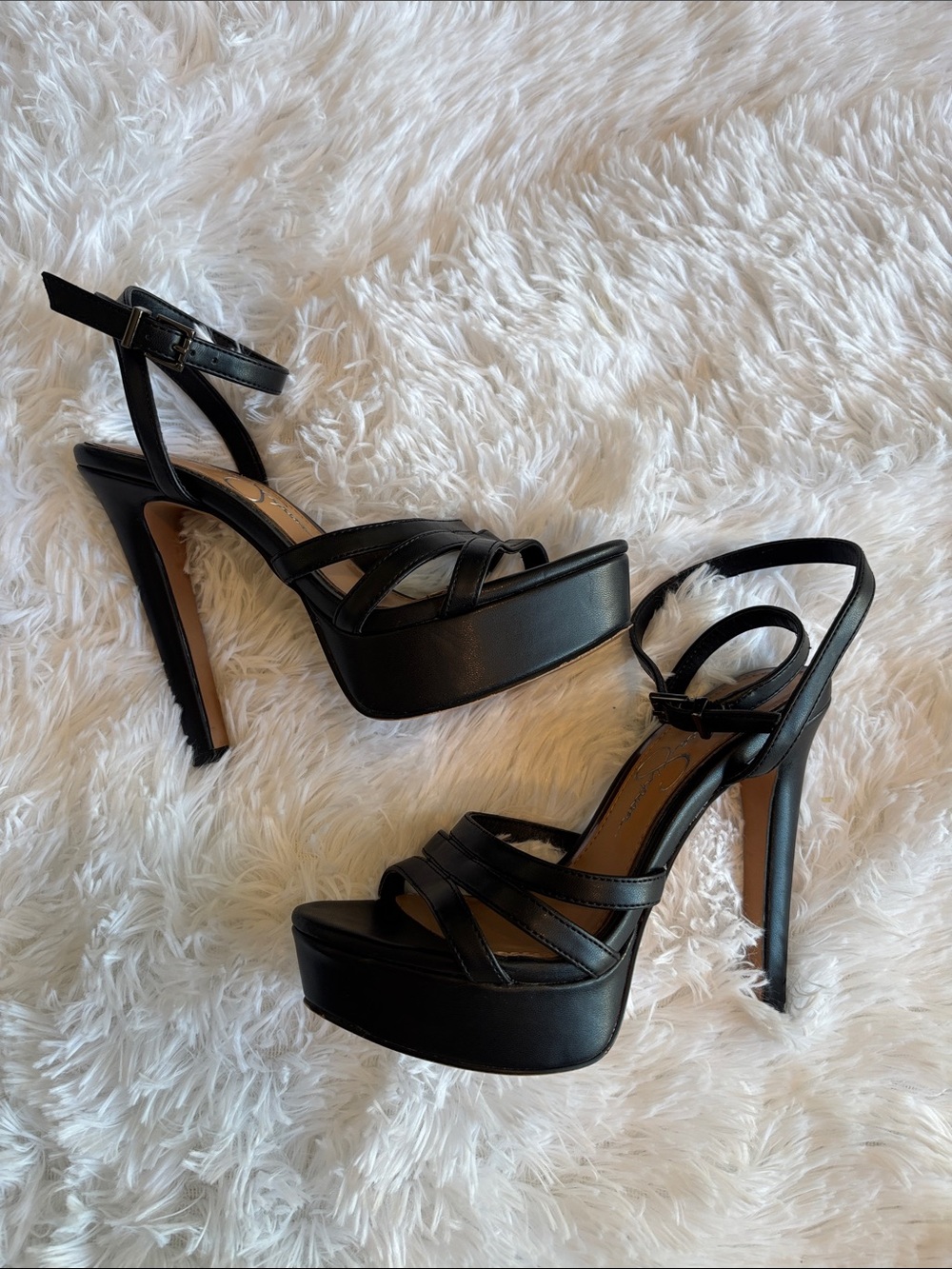 Jessica Simpson Balina Ankle Strap Platform Stiletto Sandals
